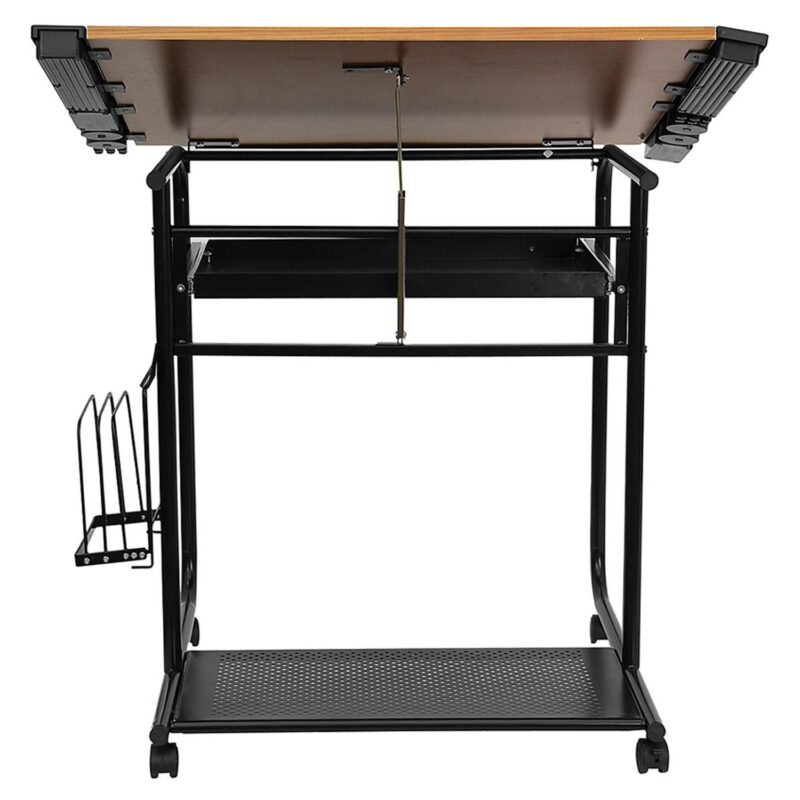 Flash Furniture 35.25-Inches Red Modern/Contemporary Drafting table - Image 5