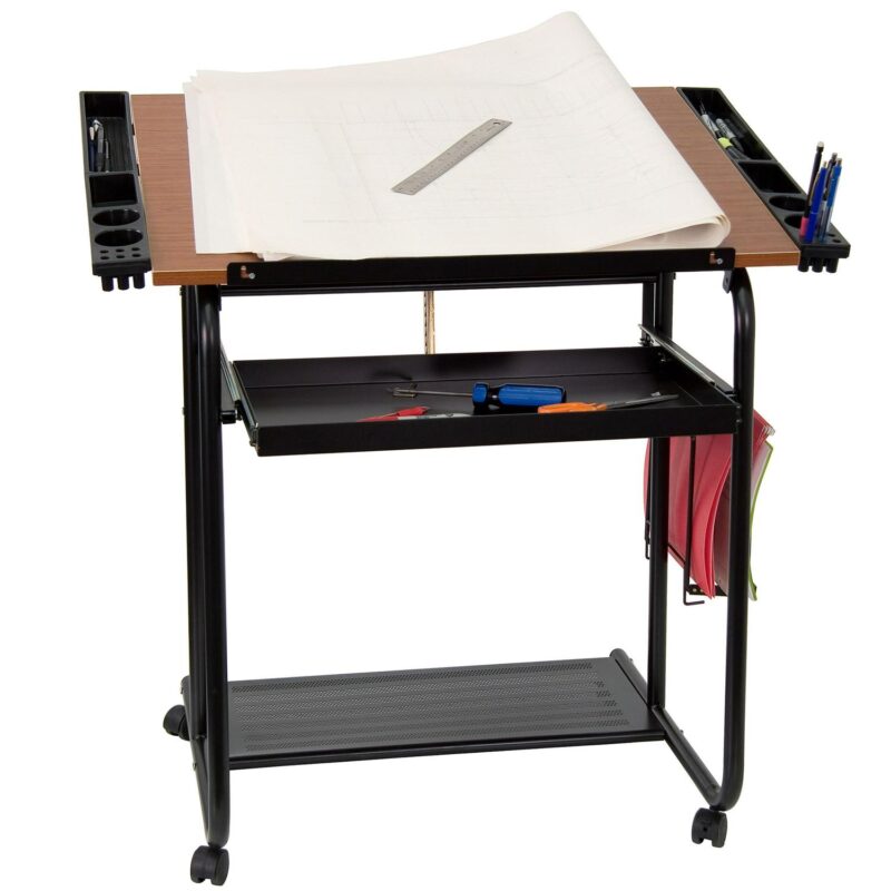 Flash Furniture 35.25-Inches Red Modern/Contemporary Drafting table - Image 11