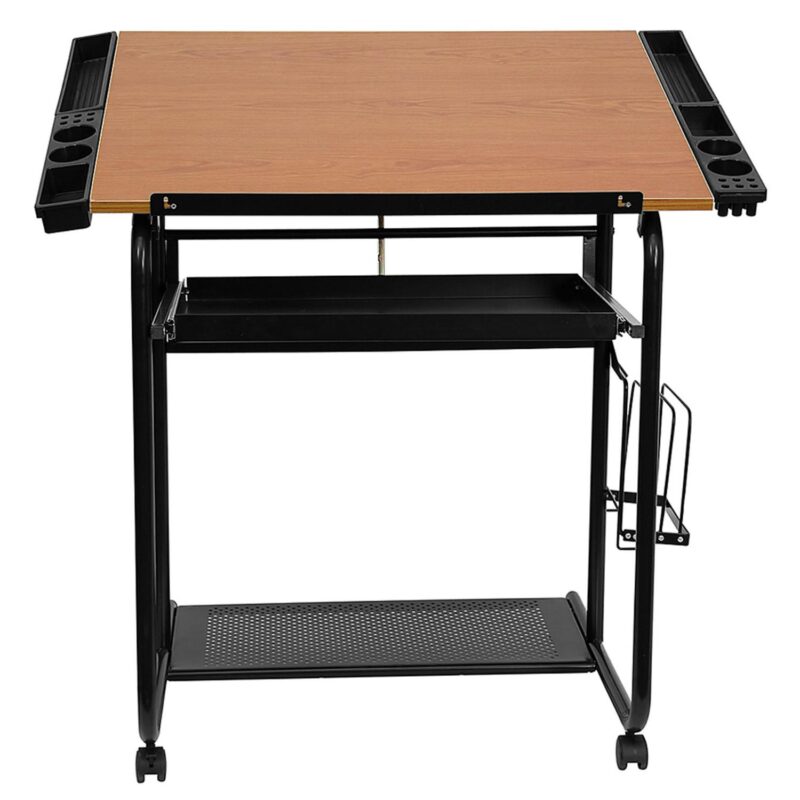 Flash Furniture 35.25-Inches Red Modern/Contemporary Drafting table - Image 8