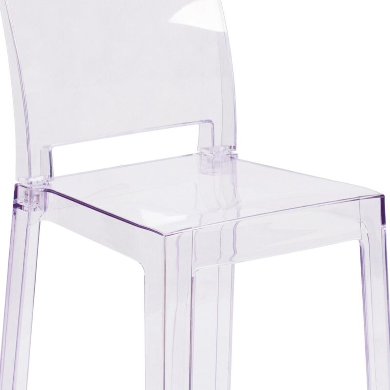Flash Furniture 4 McKenna Modern Transparent Crystal Accent Chair - Image 10