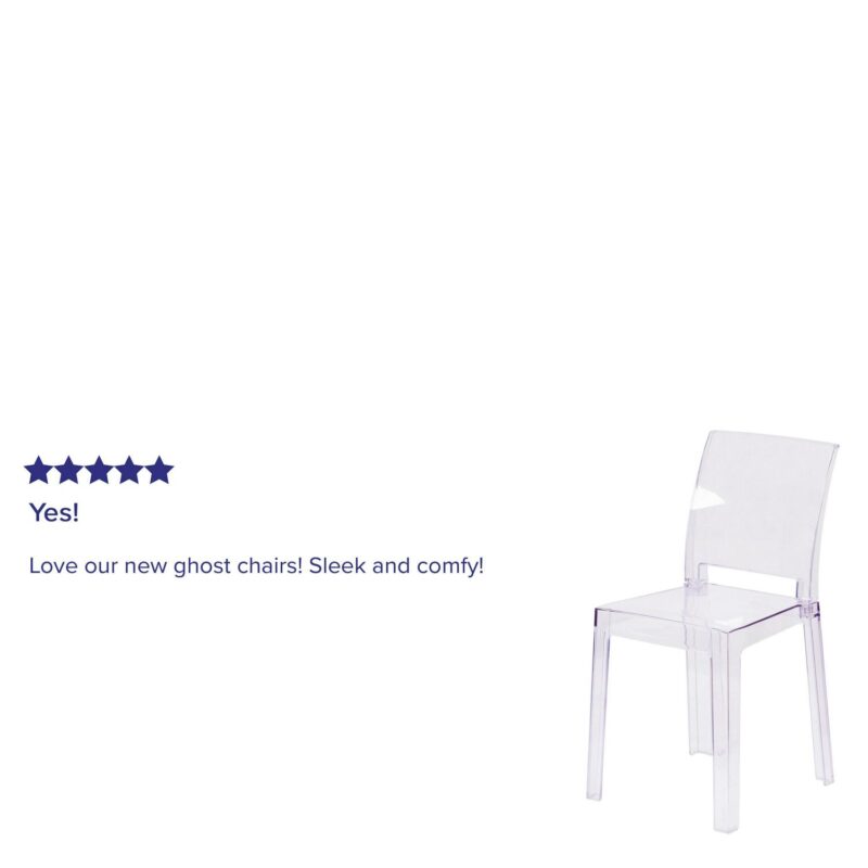 Flash Furniture 4 McKenna Modern Transparent Crystal Accent Chair - Image 12