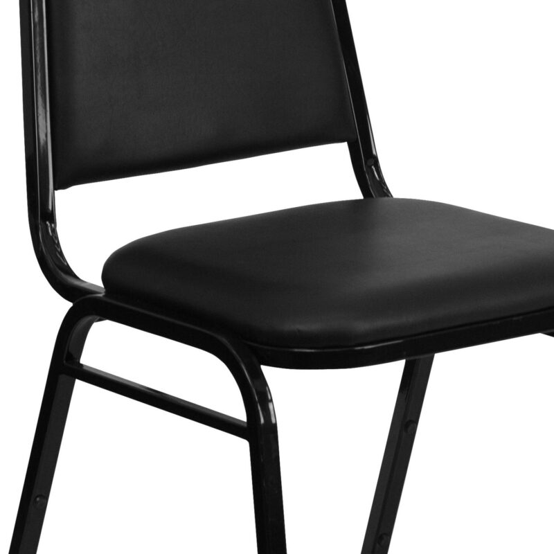 Flash Furniture 4 Modern Black Vinyl/Black Frame Vinyl Accent Chair - Image 10