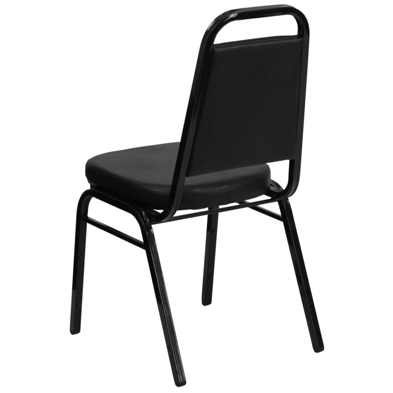 Flash Furniture 4 Modern Black Vinyl/Black Frame Vinyl Accent Chair - Image 7