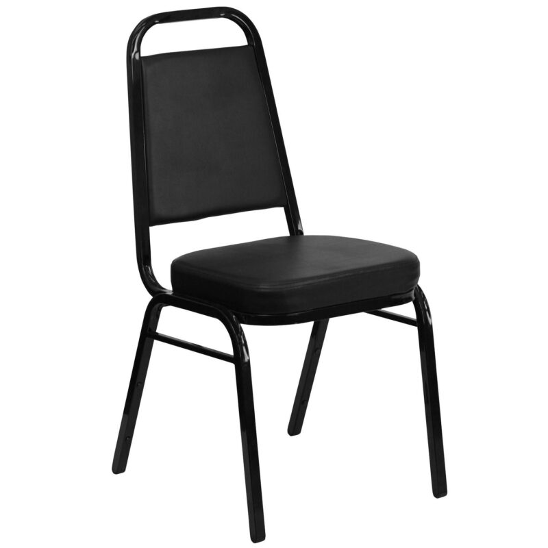 Flash Furniture 4 Modern Black Vinyl/Black Frame Vinyl Accent Chair - Image 13