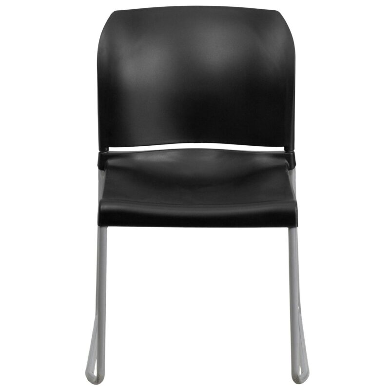Flash Furniture 5 Hercules Modern Black Plastic Accent Chair - Image 11
