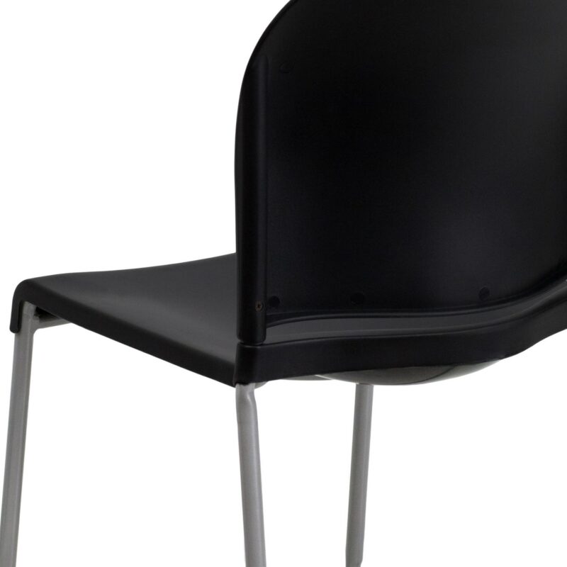 Flash Furniture 5 Hercules Modern Black Plastic Accent Chair - Image 12