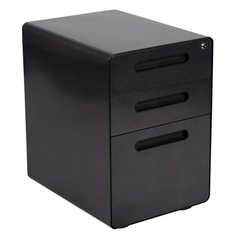 Flash Furniture Black 3 -Drawer 16-Inches File Cabinet