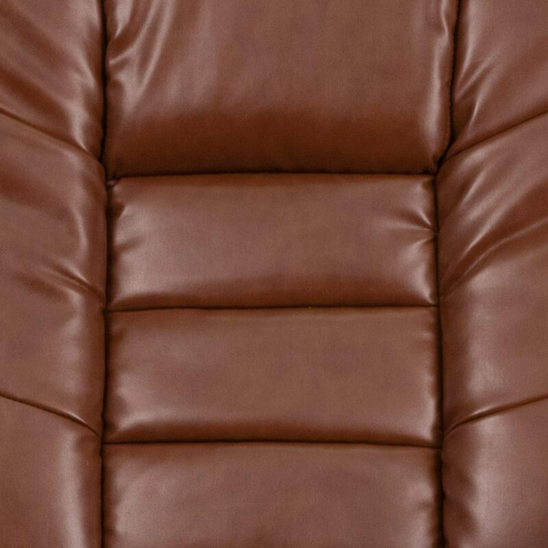 Flash Furniture Brown Vintage Faux leather Upholstered Swivel Recliner with Ottoman Set - Image 12