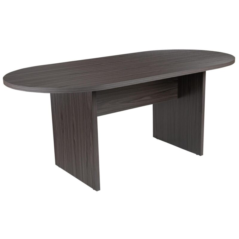 Flash Furniture Gray 6 -Person Conference table ( 35-in W x 29.5-in H )