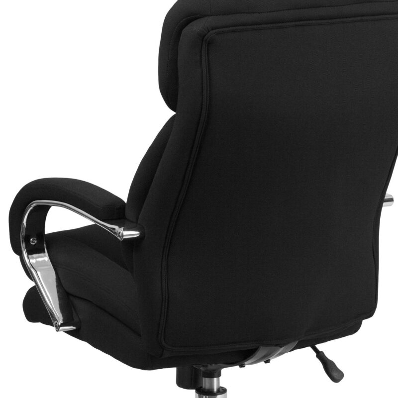 Flash Furniture HERCULES Black Fabric Contemporary Adjustable Height Swivel Fabric Desk Chair - Image 10
