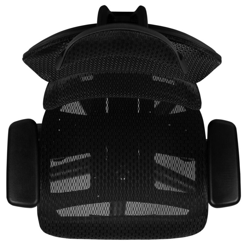 Flash Furniture LO Black Contemporary Adjustable Height Swivel Mesh Desk Chair - Image 11