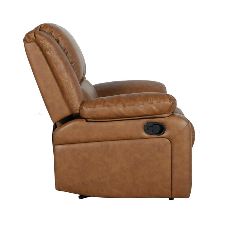 Flash Furniture Marius Cognac LeatherSoft Faux leather Upholstered Recliner - Image 9