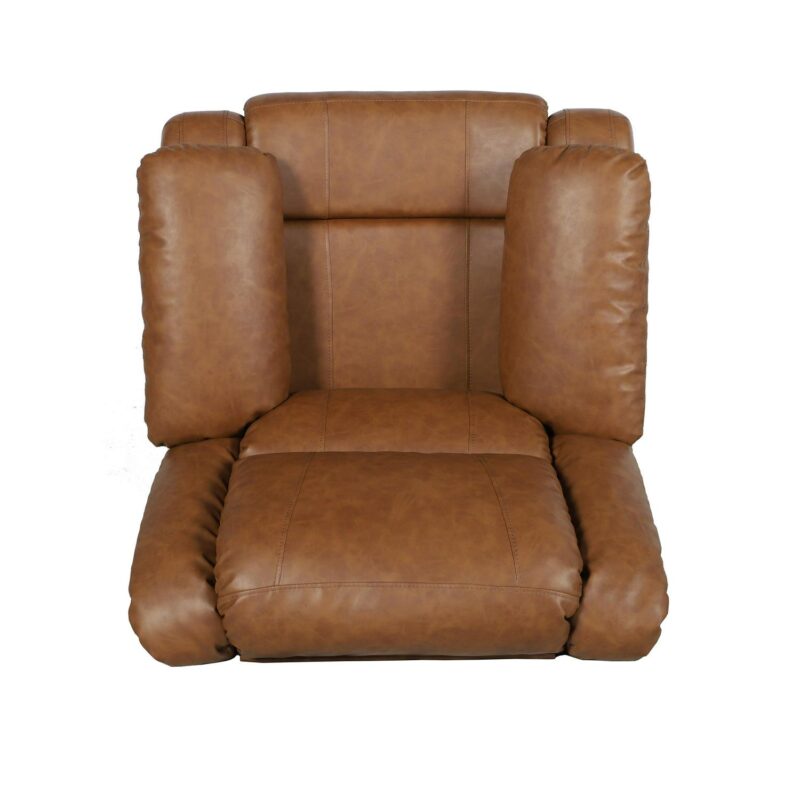 Flash Furniture Marius Cognac LeatherSoft Faux leather Upholstered Recliner - Image 11