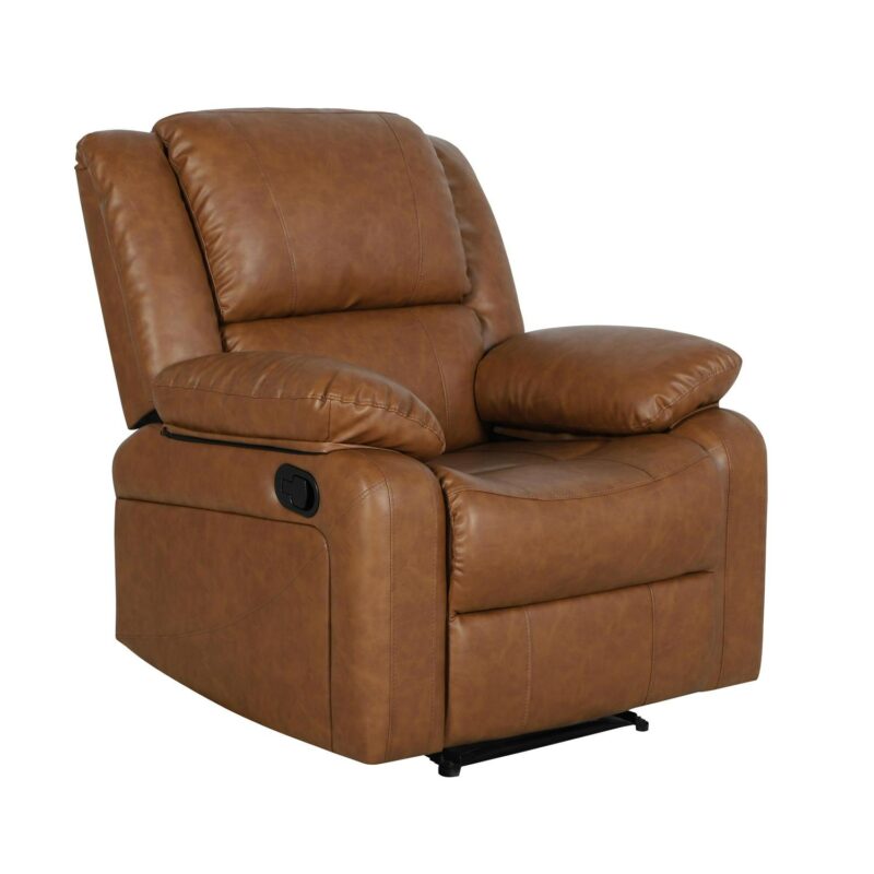 Flash Furniture Marius Cognac LeatherSoft Faux leather Upholstered Recliner