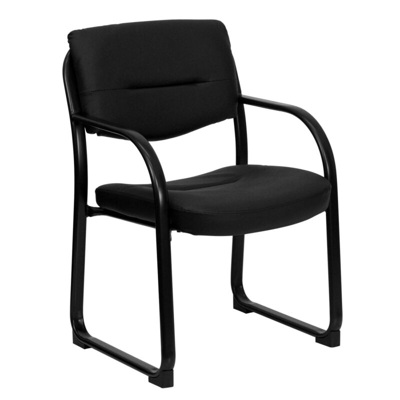 Flash Furniture Modern Black Faux leather Accent Chair