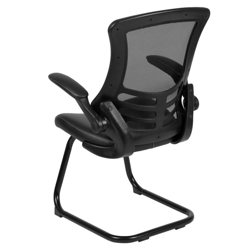 Flash Furniture Modern Black LeatherSoft Mesh Accent Chair - Image 6