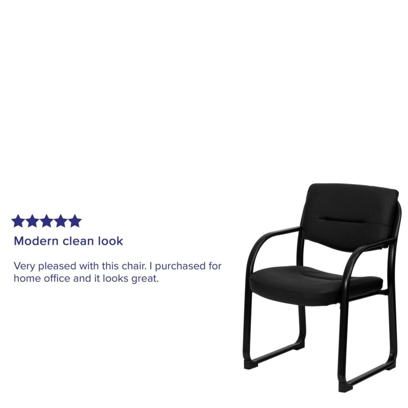 Flash Furniture Modern Black Faux leather Accent Chair - Image 11