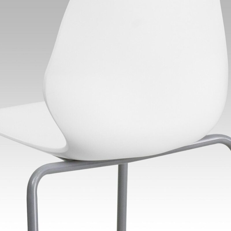 Flash Furniture Modern White Accent Chair - Image 11