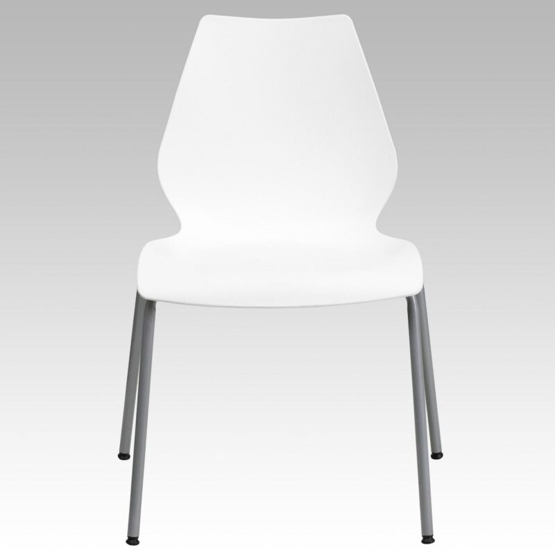 Flash Furniture Modern White Accent Chair - Image 2