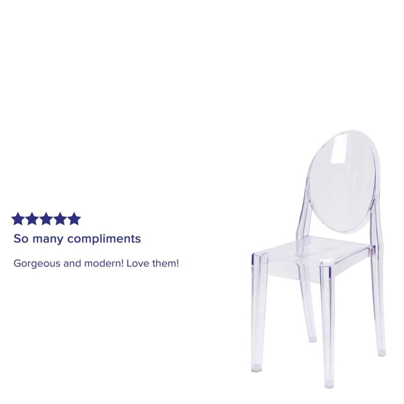 Flash Furniture Modern Clear Plastic Accent Chair - Image 11