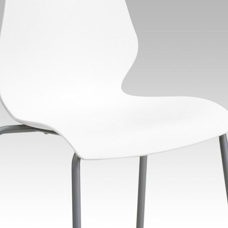 Flash Furniture Modern White Accent Chair - Image 10