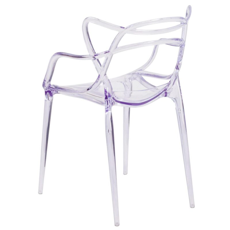 Flash Furniture Nesting Series Modern Clear Plastic Accent Chair - Image 6
