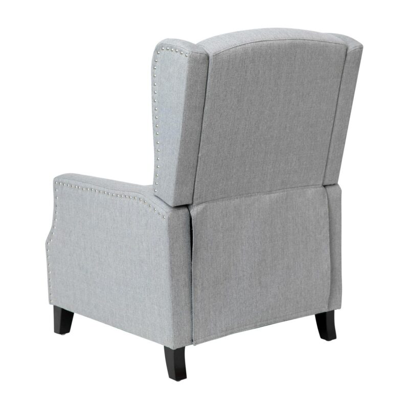 Flash Furniture Prescott Gray Polyester Upholstered Recliner - Image 6