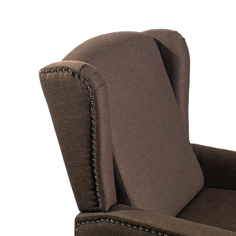 Flash Furniture Prescott Brown Polyester Upholstered Recliner - Image 12