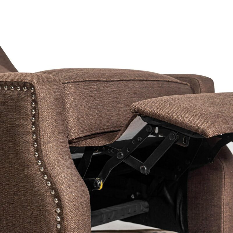 Flash Furniture Prescott Brown Polyester Upholstered Recliner - Image 14