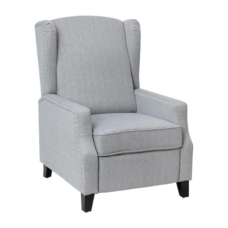 Flash Furniture Prescott Gray Polyester Upholstered Recliner