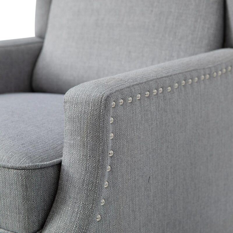 Flash Furniture Prescott Gray Polyester Upholstered Recliner - Image 13