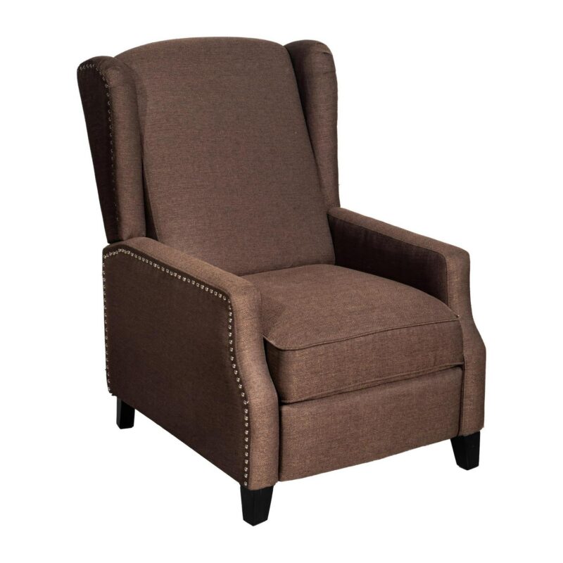 Flash Furniture Prescott Brown Polyester Upholstered Recliner
