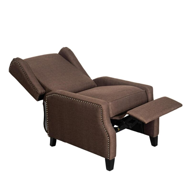 Flash Furniture Prescott Brown Polyester Upholstered Recliner - Image 13