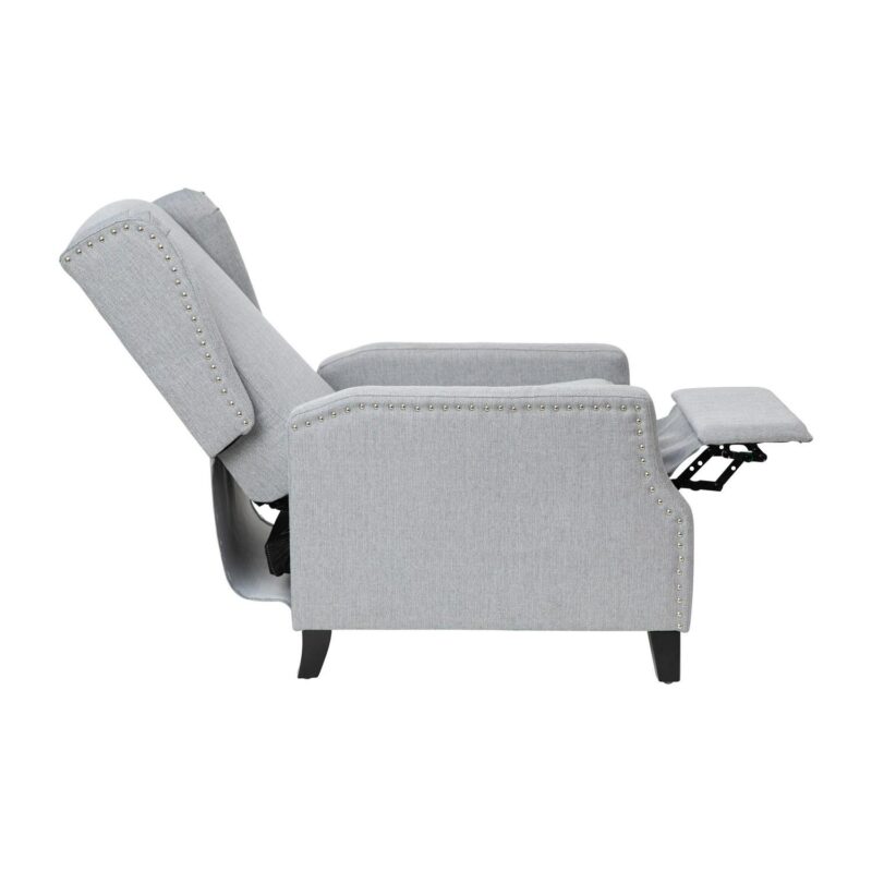 Flash Furniture Prescott Gray Polyester Upholstered Recliner - Image 10