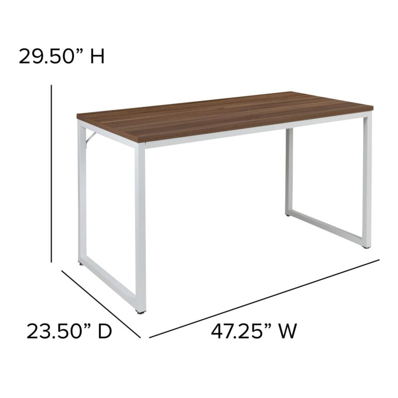 Flash Furniture Tiverton 47.25-Inches White Modern/Contemporary Computer desk - Image 5