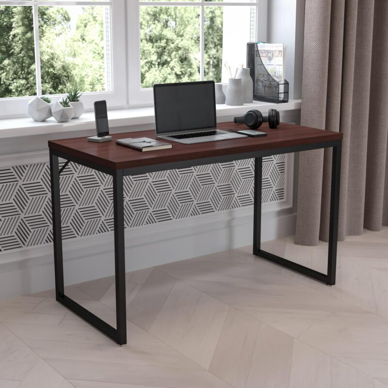 Flash Furniture Tiverton 47.25-Inches Brown Modern/Contemporary Computer desk - Image 2