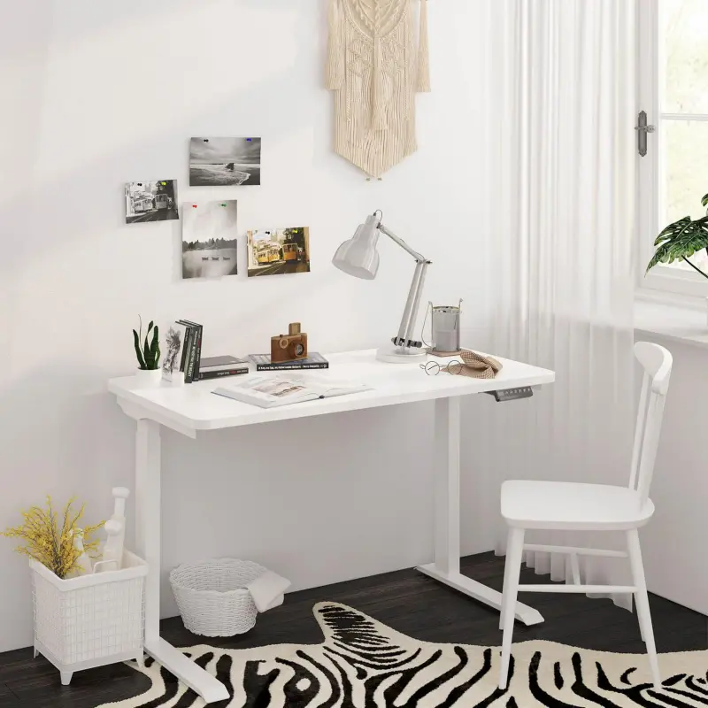 FlexiSpot Vici E9 47.2-in White Modern/Contemporary Standing desk - Image 2