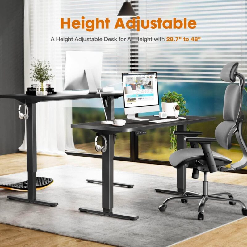 Flynama 39.37-in Black Modern/Contemporary Computer desk - Image 6