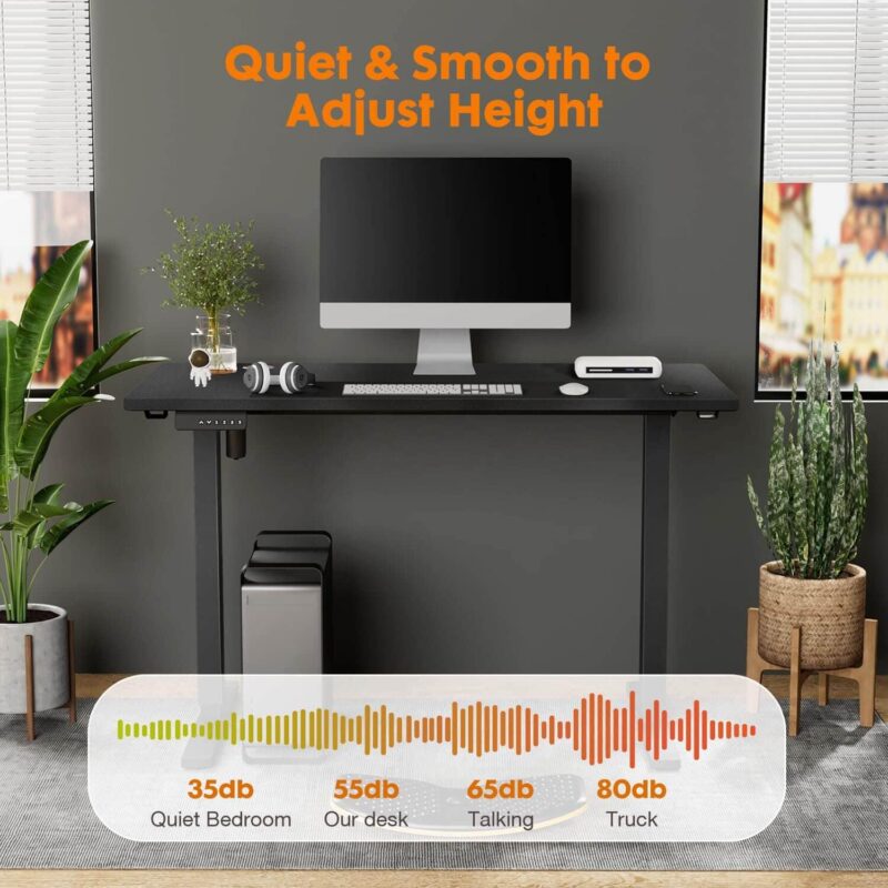 Flynama 39.37-in Black Modern/Contemporary Computer desk - Image 3