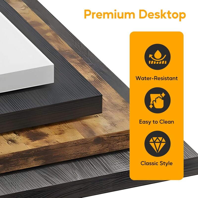 Flynama 50-Inches White Modern/Contemporary L-shaped desk - Image 3