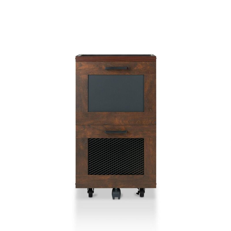Furniture of America Melbeck Vintage walnut 2 -Drawer 15.7-Inches File Cabinet