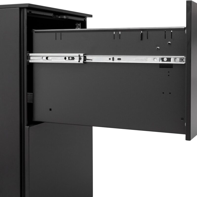 GZMR 2 Drawer File Cabinet with Lock Black 2 -Drawer 15.35-Inches File Cabinet - Image 8