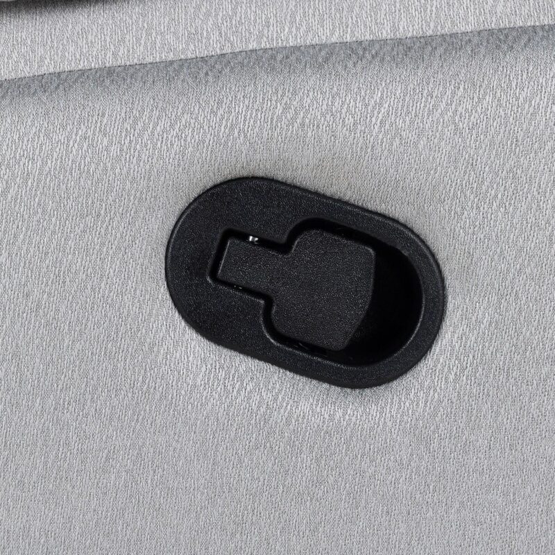 GZMR 360 Degree Swivel Upholstered Manual Recliner Chair Gray Linen Upholstered Swivel Recliner - Image 11