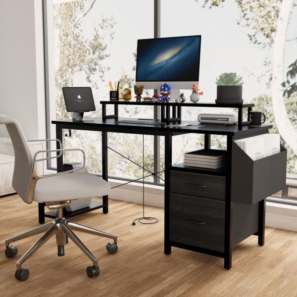 GZMR 47  Computer Desk 47.24-Inches Black Modern/Contemporary Computer desk