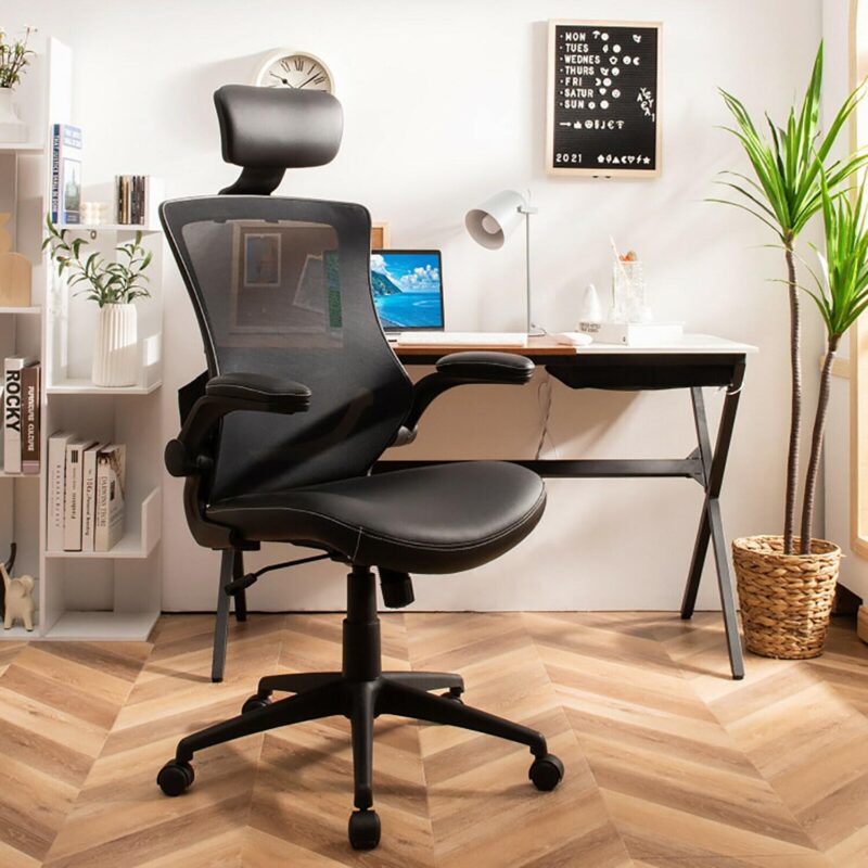 GZMR High-Back Executive Chair with Adjustable Lumbar Support Black Task - Image 5