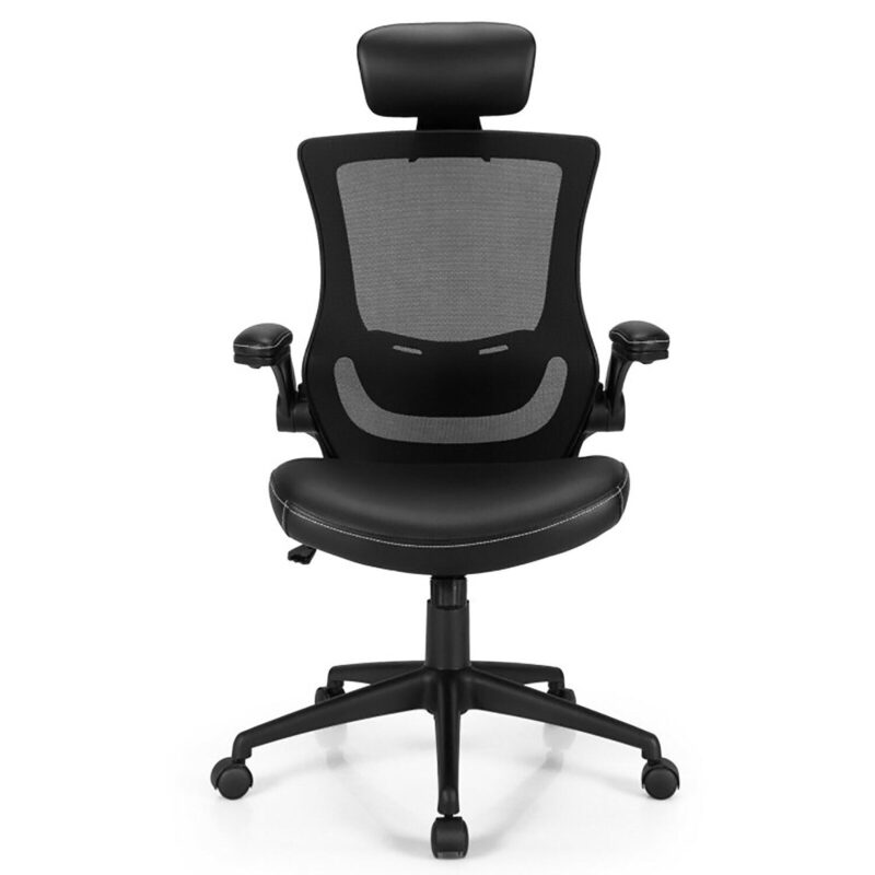 GZMR High-Back Executive Chair with Adjustable Lumbar Support Black Task - Image 2