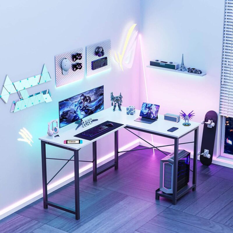 GZMR L Shaped Gaming Desk 18.1-Inches Multiple colors/finishes Modern/Contemporary Gaming desk - Image 2