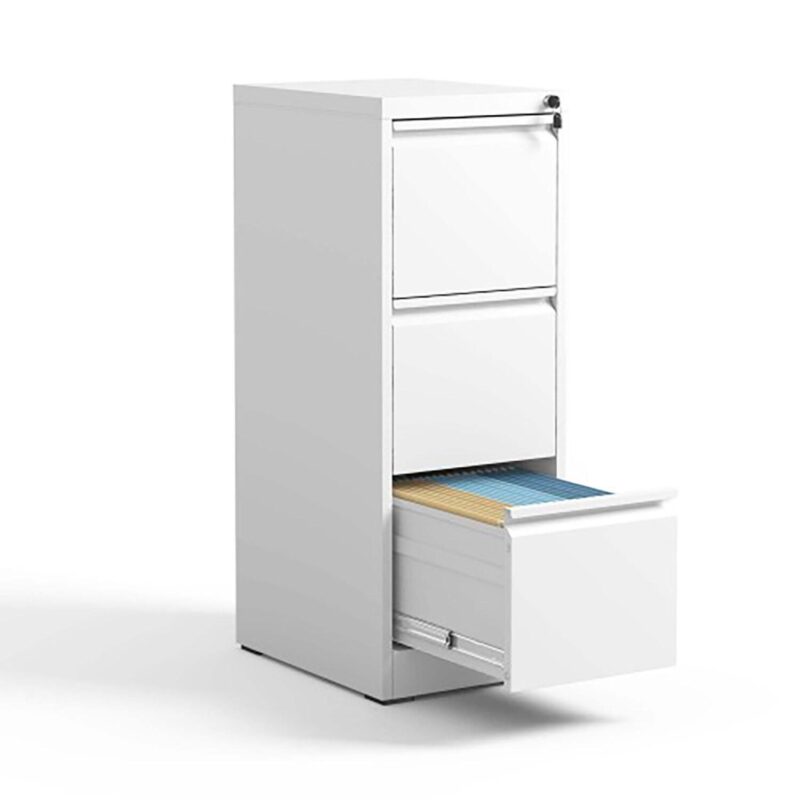 GZMR White 3 -Drawer 17.72-Inches File Cabinet - Image 7