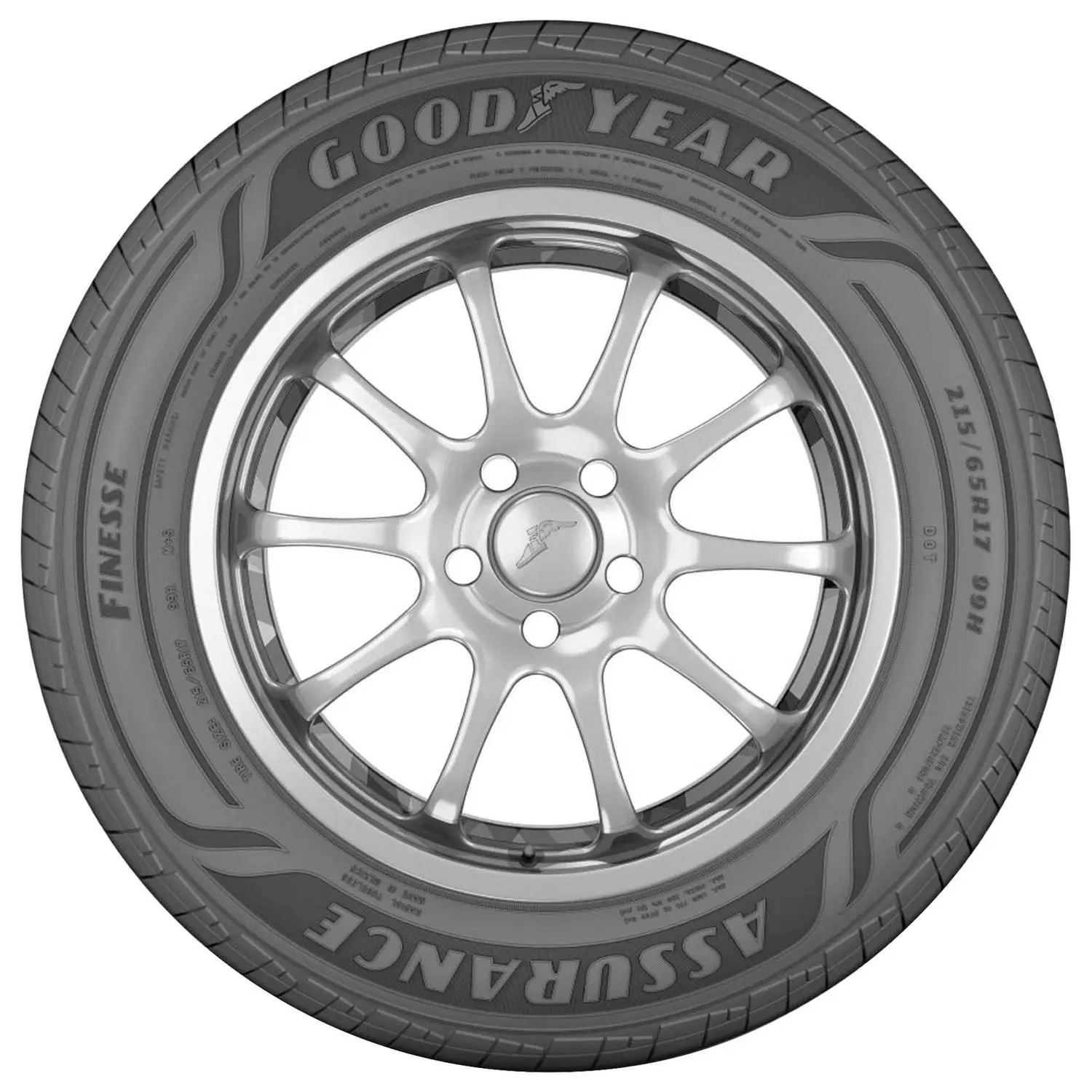 Goodyear Assurance Finesse All Season 235/55R18 100H Passenger Tire 2 Goodyear Assurance Finesse All Season 235/55R18 100H Passenger Tire - Image 2