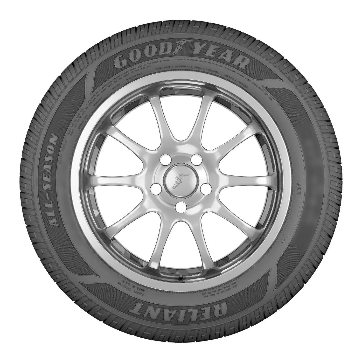 Goodyear Reliant All-Season 235/40R19 96V All-Season Tire Fits: 2014-20 Ford Fusion Titanium, 2018 Honda Accord EX-L 6 Goodyear Reliant All-Season 235/40R19 96V All-Season Tire Fits: 2014-20 Ford Fusion Titanium, 2018 Honda Accord EX-L - Image 6